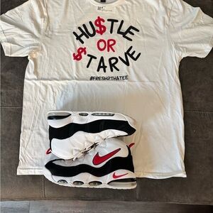 Nike Red and Black Athletic Shoes